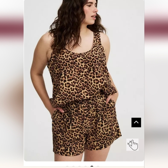 Torrid Leopard print high rise Shorts Plus Size 4x NWT - Picture 2 of 14